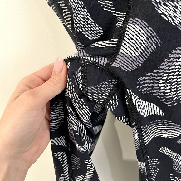 Lululemon Wunder Under Pant Hi-Rise Warp Ice Grey Black Leggings 6 - Picture 5 of 7